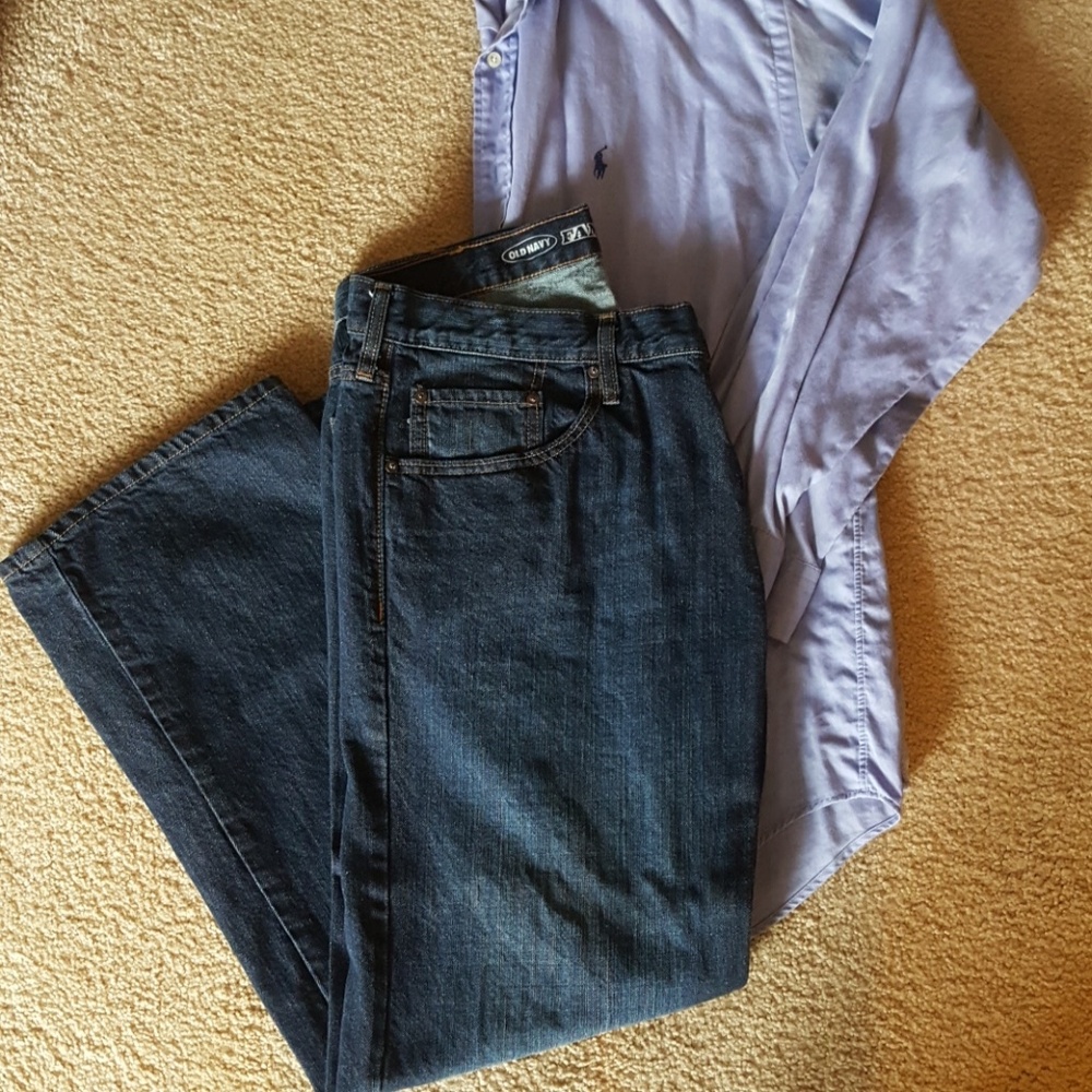 SOLD 🛑PRICE IS FIRM🛑Old Navy Straight Leg Jeans - Picture 1 of 6